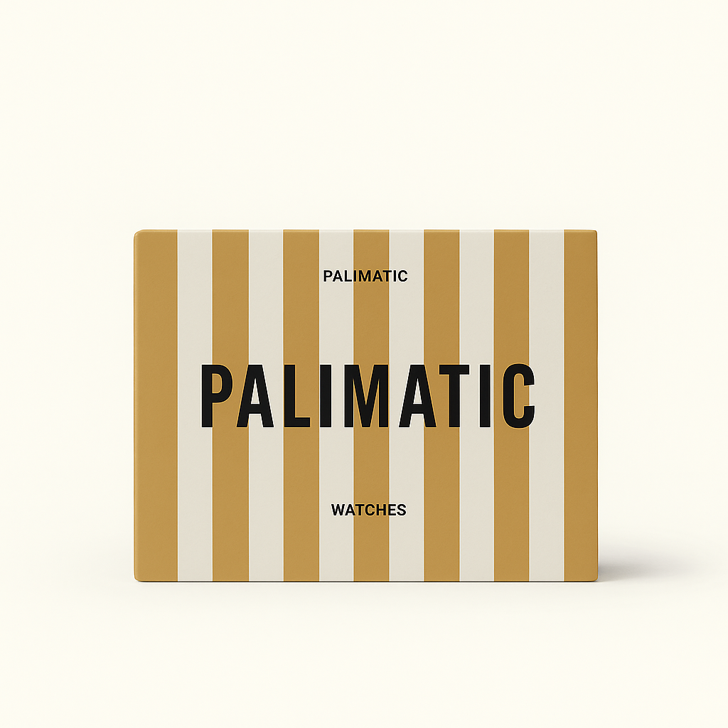 Montre ovale PALIMATIC Ovalissimo, vue packaging