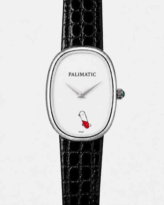 Montre ovale PALIMATIC Ovalissimo Skatino, vue de face